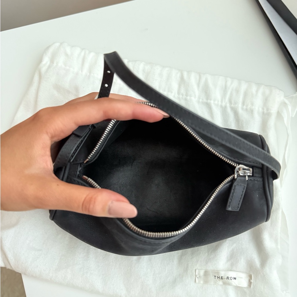 The Row Black Suede 90s Bag - Picture 2 of 4